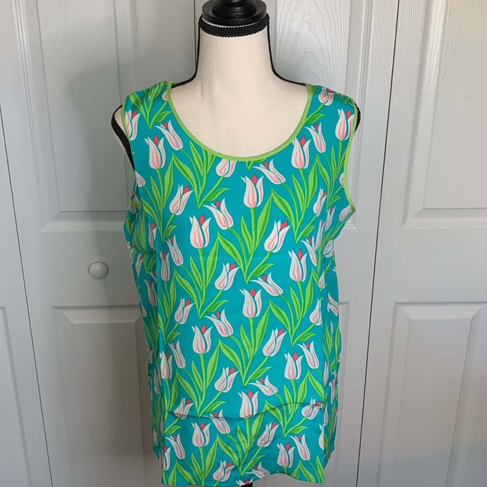 Vintage Bob Mackie Wearable Art Silk Twin Set - image 5